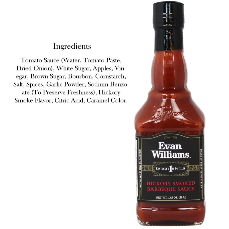 Evan Williams BBQ grilling Variety FOUR pack Includes: Spicy Apple/Hot-N-Spicy/Hickory