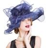 Gorros de organza para mujer con visera de organza, para
