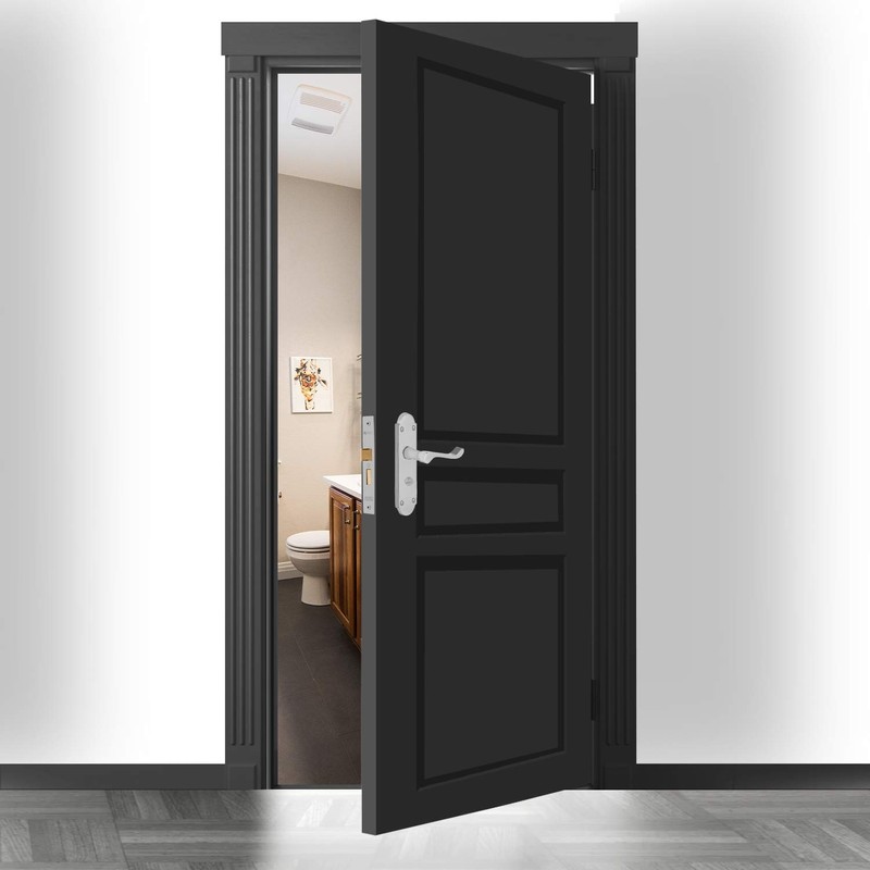 XFORT® Satin Chrome Bathroom Lock 75mm for Internal Wooden Doors,