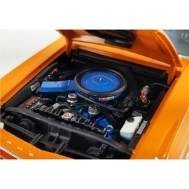 1968 Shelby GT500 KR DCD Orange Metallic (WT Color Code 5107) Limited Edition 348 Pieces Worldwide 1/18 Scale White Diecast Toy