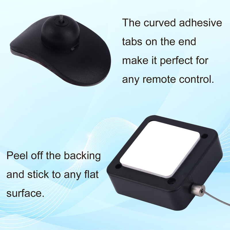 BOXOB 2pcs Retractable Remote Control Tether Locks, 6.56ft Adjustable Security