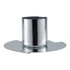 RecPro RV 2-Inch Furnace Duct Adapter | Straight Pipe Flange