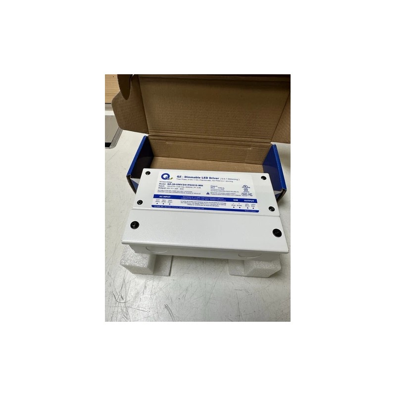 Q-tran Dimmable LED Driver (5 In 1 Dimming)Model QZ-30-UNV/24+PH/010-WH