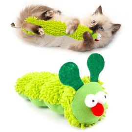 lomdung Catnip Toy, Soft Plush Cat Toy, Cat Cushion with Catnip, Interactive Cat Toy, for Cats to Play, Bite, Chew, Dental Care and Against Bad Breath