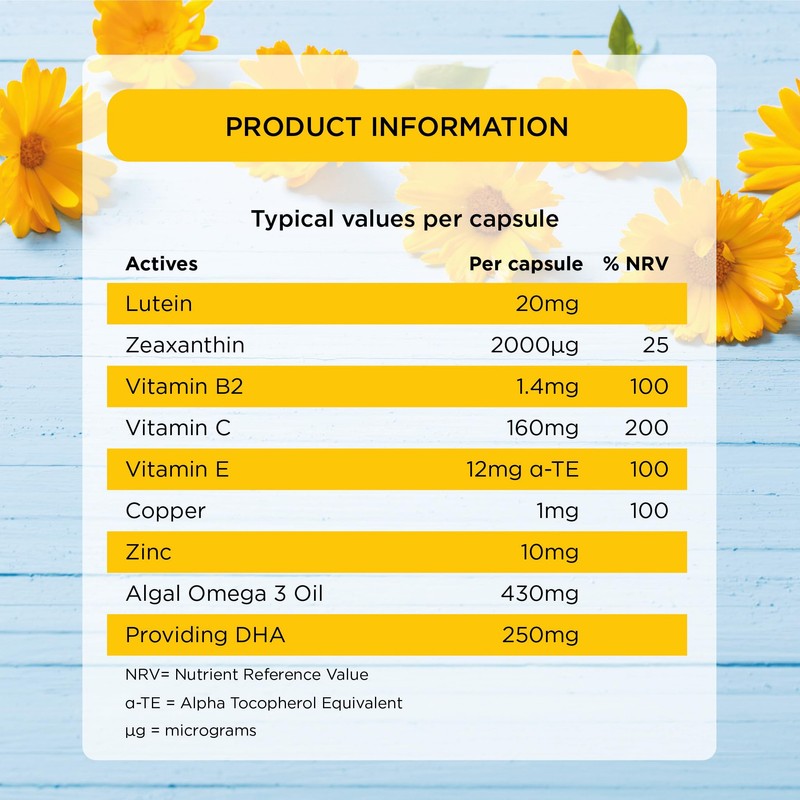 Healthspan OptiVision (1 Month Supply) | Vegan Omega 3 with