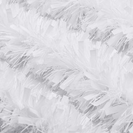 EBOOT 39.4 Feet Christmas Tinsel Garland Shiny Garland Metallic Christmas Tree Garland Hanging Decorations for Christmas Party Indoor and Outdoor Decorations (White)