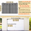Garage Door Screen for 2 Car Garage 16x7FT, Magnetic Screen