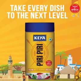 Keya Piri Piri Seasoning 90 grams - Vegetarian, India - Instant Multi Purpose Spice Mix