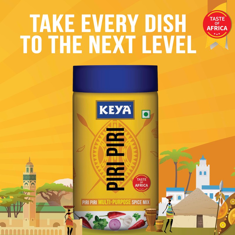 Keya Piri Piri Seasoning 90 grams - Vegetarian, India -
