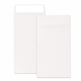 Paquete de 100 sobres blancos para dinero en efectivo, 3.5 x 6.5 pulgadas, sobres autoadhesivos para dinero en efectivo, monedas, cheques y objetos pequeños, tarjeta de crédito, semillas