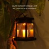 Solar Power Hanging Simulation LED Candle Light for Outdoor Garden