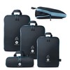 MNT10 Packing Bags with Compression S, M, L, XL, Blue,