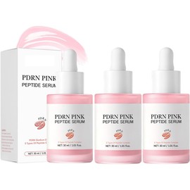Pink Glow Serum con ADN y péptidos de salmón Suero facial iluminador de piel coreano para mujeres, tratamiento hidratante y humectante, mejora el tono desigual de la piel (1ADN de salmón PDRN)