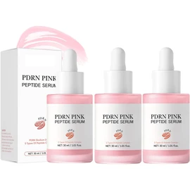 Pink Glow Serum con ADN y péptidos de salmón Suero facial iluminador de piel coreano para mujeres, tratamiento hidratante y humectante, mejora el tono desigual de la piel (1ADN de salmón PDRN)