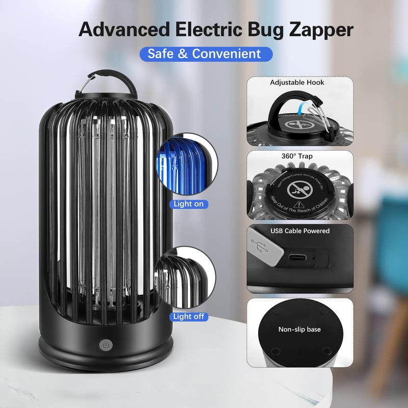 Bug Zapper 2000V High Powered UV Light Electric Mosquito Zapper