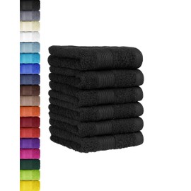 6-Piece Guest Towel Set in Many Colours 100% Cotton 30 x 50 cm
