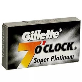 Gillette 100 Gillette 7 O'Clock Super Platinum Double Edge Premium Safety Razor Blades