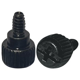 30 PCS PC Case Screws,Computer Case Thumbscrews for Fastening (Black)