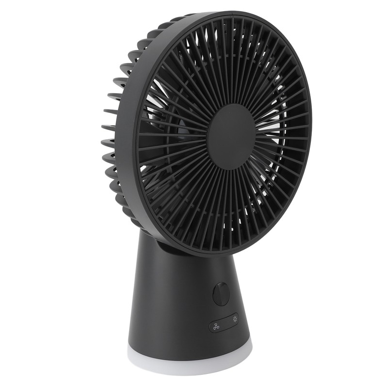 Desktop Fan Portable 5 Speed Power Display Quiet USB Rechargeable