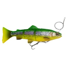 Savage Gear 4D Line Thru Trout Rubber Fish Firetrout Length / Weight / Swimming Behavior 20 cm / 93 g / Slow Sinking