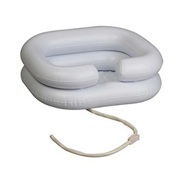 1 x Behrend Head Wash Basin, Hair Washbasin, 2 Rows, Inflatable, White