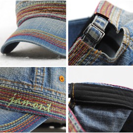 Roffatide Unisex Cotton Flat Top Peaked Baseball Cap Army Military Corps Hat Visor -