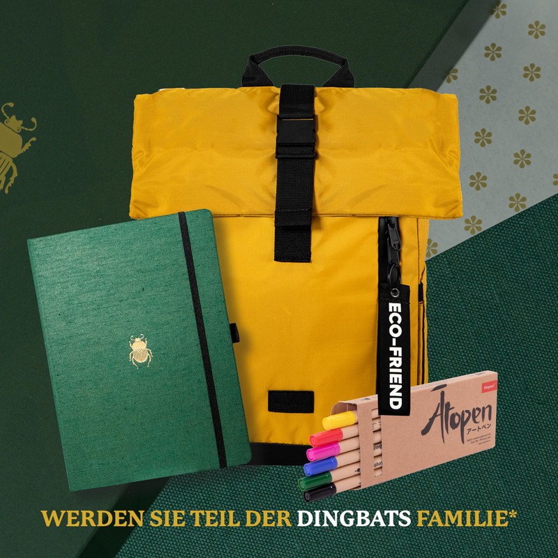 Dingbats* Pro B5 Großes Notizbuch Liniert - Journal mit Textilcover,