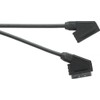 Scart Plug to Scart Socket, Black