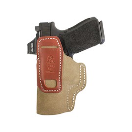 DESANTIS Transit Gun Holster, Versatile IWB Holster, Made of Kydex and Premium Leather, Fits Glock 19, 19X, 19 GEN 5, 23, 45 Guns with OR Without Reflex Sight, Unisex, Ambidextrous
