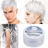 [White] Temporary Hair Wax Gel Mud Rambut Pewarna Lilin Sementara