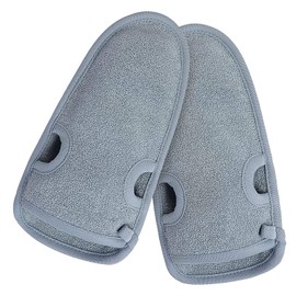 TICKLELY 2 Pairs of Body Exfoliating Gloves - Hammam Glove Exfoliating Gloves for Body and Face, Glove Exfoliating Gloves, for Hammam, Sauna, Shower (Two Styles)