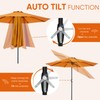 Tempera 9ft Patio Market Outdoor Table Umbrella with Auto Tilt