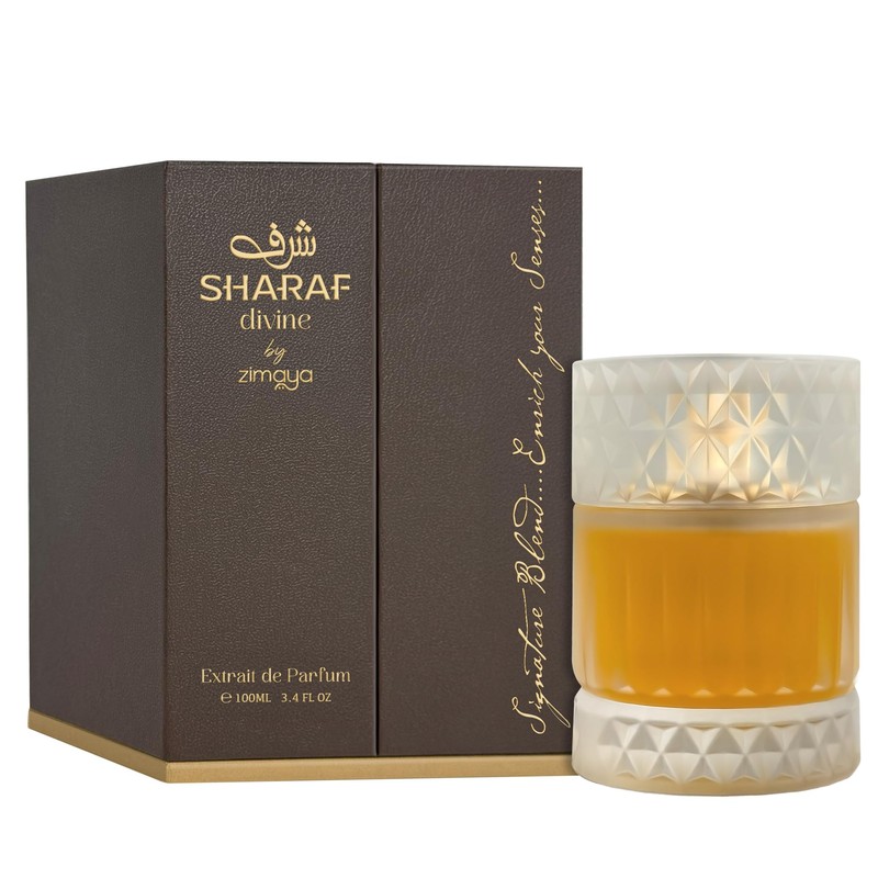 zimaya Sharaf Divine Unisex Extrait De Parfum, 3.4 Fl. Oz