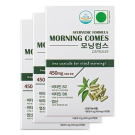 Morning Comes Ayurvedic Formula Quick Care Capsules 4.5g, 10 tablets, 3 pieces / 모닝컴스 아유르베딕 포뮬라 퀵 케어 캡슐 4.5g, 10정, 3개