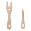 Pack of 2 Knitting Fork, Knitting Fork for Children, Wooden