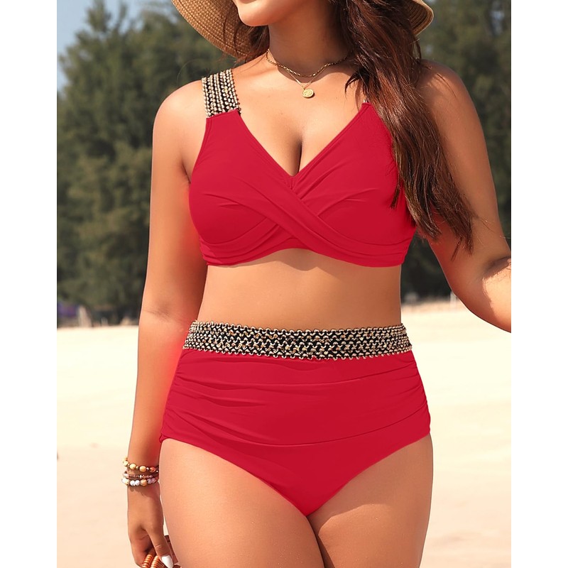 Tempt Me - Conjunto de bikini de talle alto para