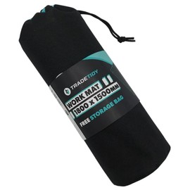 TradeTidy Work Mat Large 1800mm x 1500mm – Heavy-Duty Waterproof Plumbers Floor Protector, Chemical Resistant & Non-Slip Work Mat for Plumbing, Painting & Maintenance