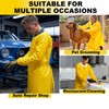 ELEBOX Waterproof Apron Smock with Long Sleeves, Safety lab Aprons