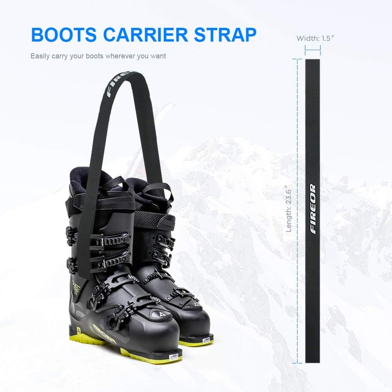 FIREOR Ski Carrier Strap, Snowboard, Pole and Boot Carry Sling