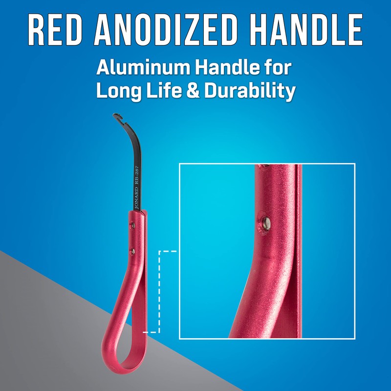 Jonard JIC-287 Cable Lacing Needle with Red Anodized Aluminum Handle,