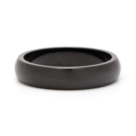 Engraved Men's Promise Ring - 5mm Black Stainless Steel Band - Gifts for Mom