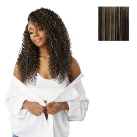 Sensationnel Curls kinksandco synthetic bundles - tropical brazilian quick weave hair or pony styles for natural 3c to 4c hair textures (18 20 22 inch, S1B/27)
