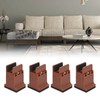 4pcs Adjustable Furniture Risers with Screw Clamp Rubber Bed Couch