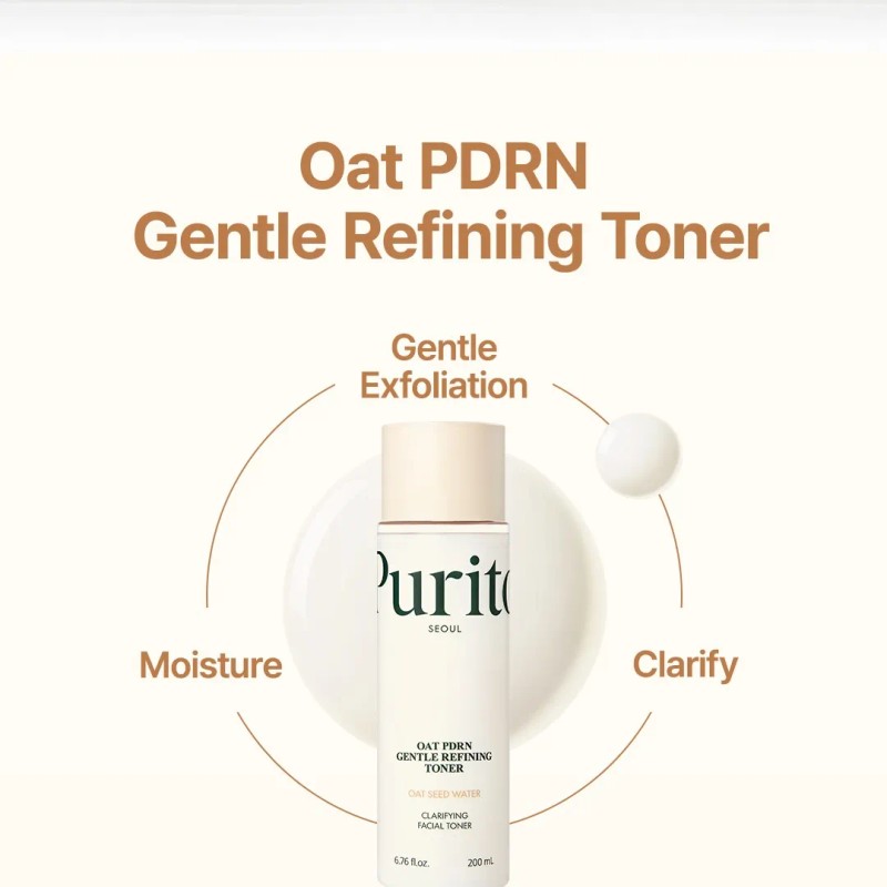 Purito Seoul Oat Pdrn Gentle Refining Toner 200ml Todo Tipo