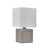 MiniSun | Modern Brushed Chrome Cube Design Touch Table Lamp