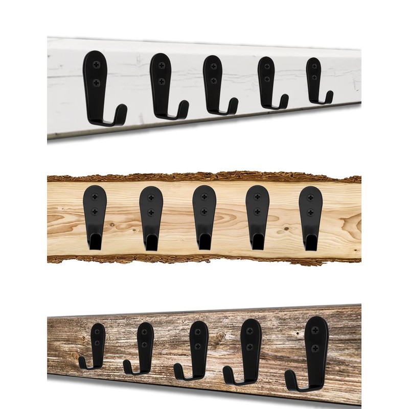 FUXXER® 5 Classic Coat Hooks Clothes Hooks Furniture Hooks Kitchen
