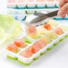 4 Pack Silicone stackable Ice Cube Trays, Reusable Flexible Silicone