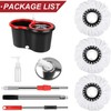 Colorful 360° Spin Mop and Bucket Set with 3 Microfiber