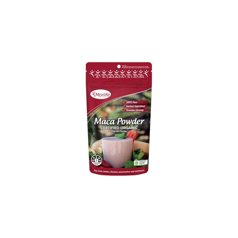 Morlife Maca Powder Certified Organic 100g