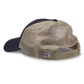 The Game Split Bar Design Trucker Mesh Hat, Navy, Adjustable, Auburn Tigers